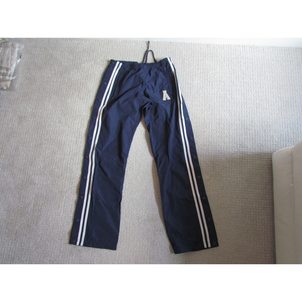 American Eagle Track Pants Small Blue Tear Away Snap Side Y2K Sporty Athletic
